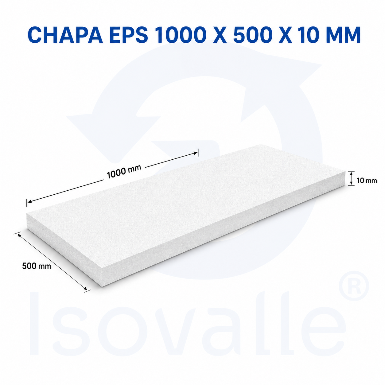 Chapa de EPS 10mm
