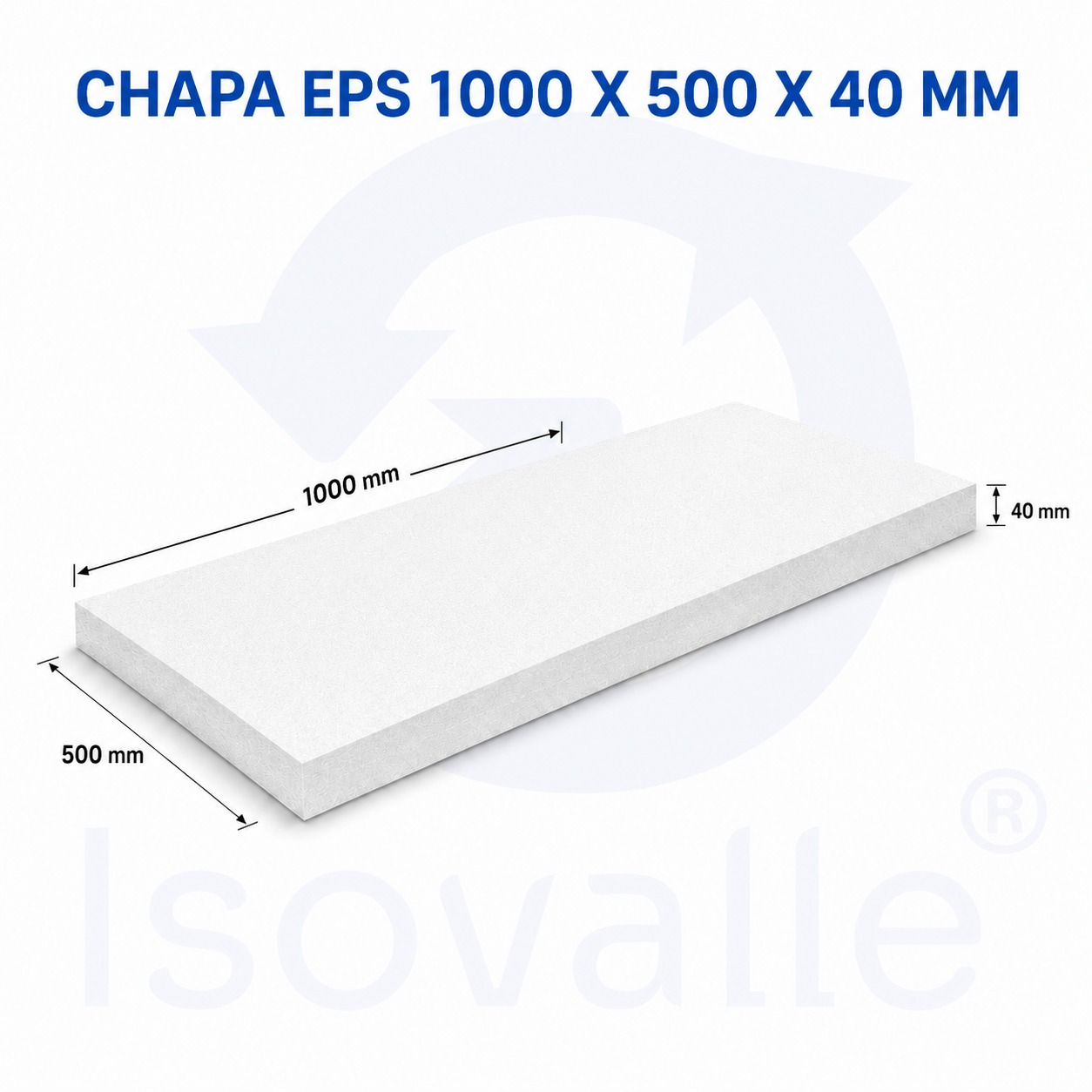 Chapa de EPS 40mm